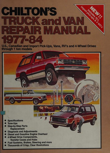 Cover for Chilton's truck and van repair manual, 1977-1984