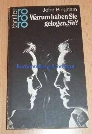 Cover for Warum haben sie gelogen, Sir?