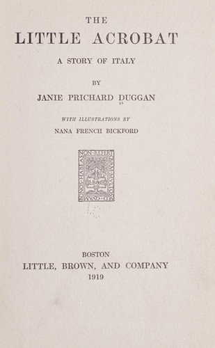 Cover for The little acrobat