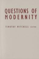 Cover for Questions of Modernity (Contradictions of Modernity Series, Volume 11)