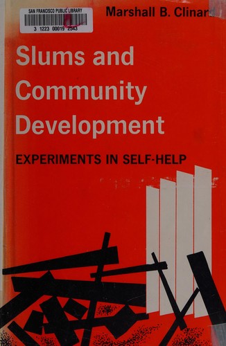 Cover for Slums and community development