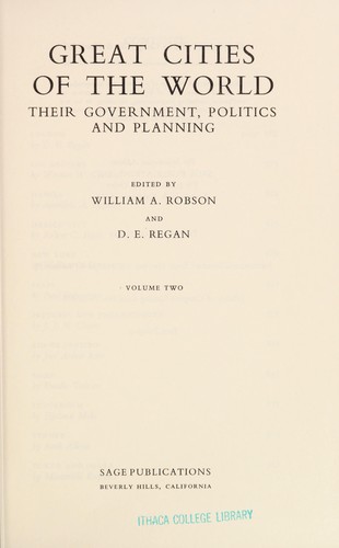 Cover for Great cities of the world