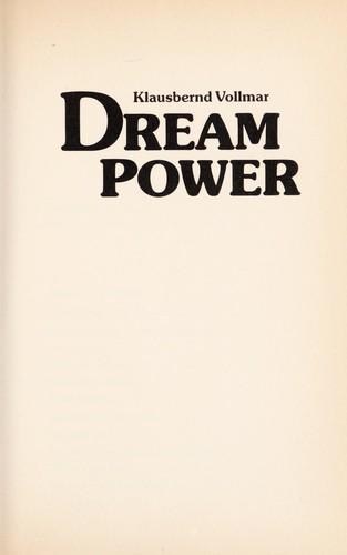 Cover for Dreampower