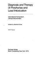 Cover for Diagnosis and Therapy of Porphyrias and Lead Intoxication