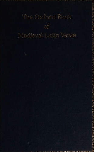 Cover for The Oxford Books of Medieval Latin Verse