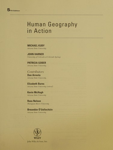 Cover for Human geography in action