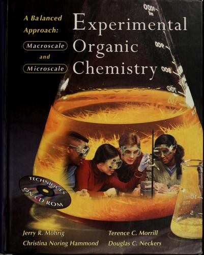 Cover for Experimental organic chemistry