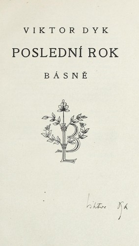 Cover for Poslední rok