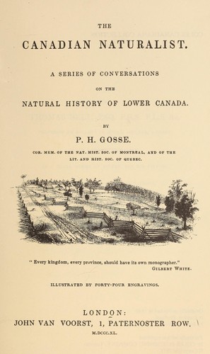 Cover for The Canadian naturalist