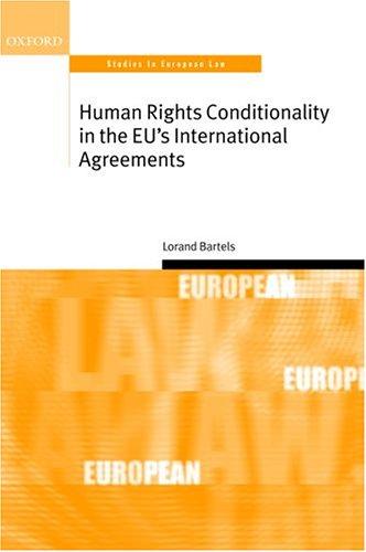 Cover for Human rights conditionality in the EU's international agreements