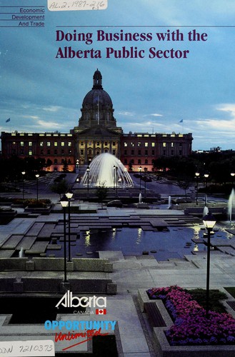 Cover for Doing business with the Alberta public sector