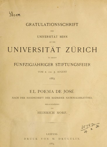 Cover for El Poema de José