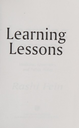 Cover for Learning lessons