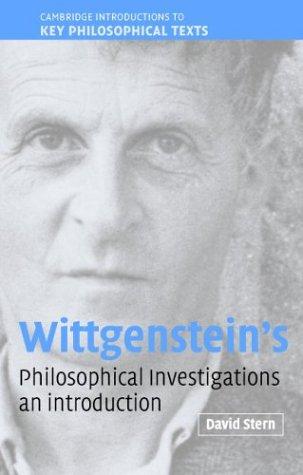 Cover for Wittgenstein's Philosophical Investigations