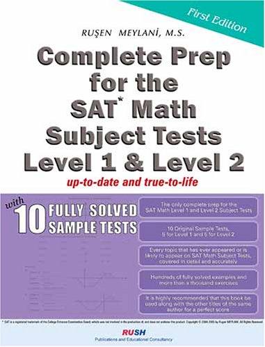 Cover for Complete Prep for the SAT Math Subject Tests Level 1 and Level 2 (with 10 Fully Solved Sample Tests)