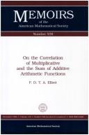 Cover for On the correlation of multiplicative and the sum of additive arithmetic functions