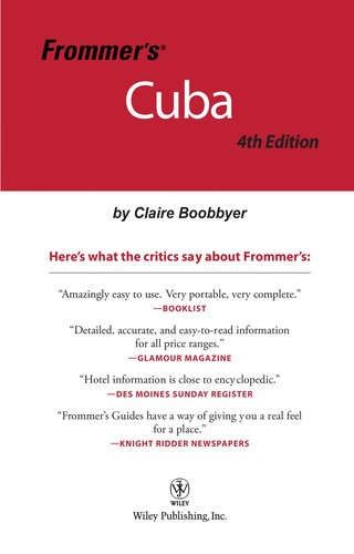 Cover for Frommer's Cuba