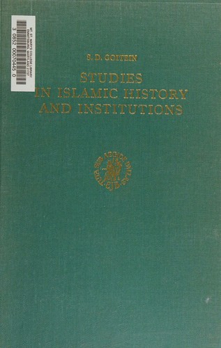 Cover for Studies in Islamic History and Institutions