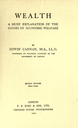 Cover for Wealth