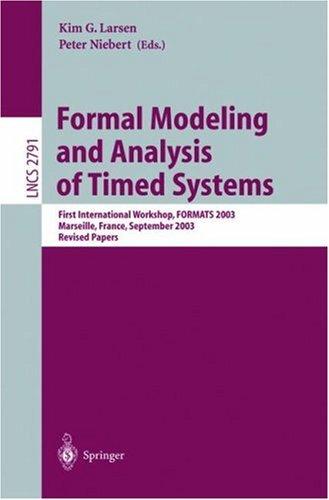 Cover for Formal Modeling and Analysis of Timed Systems