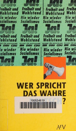 Cover for Wer spricht das wahre Deutsch?
