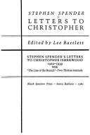 Cover for Letters to Christopher