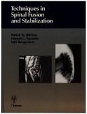 Cover for Techniques in spinal fusion and stabilization