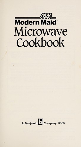 Cover for Modern Maid microwave cookbook