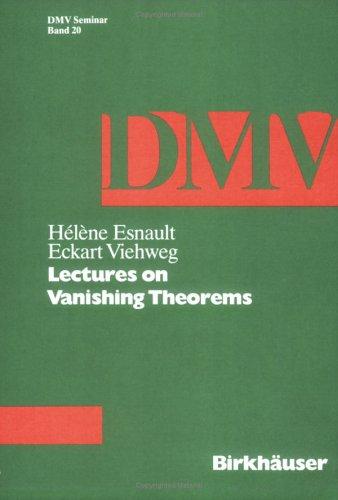 Cover for Lectures on vanishing theorems