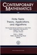 Cover for Finite Fields: Theory, Applications, and Algorithms : Second International Conference on Finite Fields 