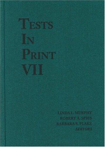 Cover for Tests in Print VII (Tests in Print (Buros))