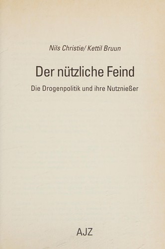 Cover for Der nützliche Feind