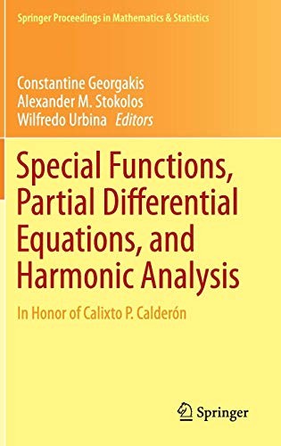 Cover for Special Functions, Partial Differential Equations, and Harmonic Analysis