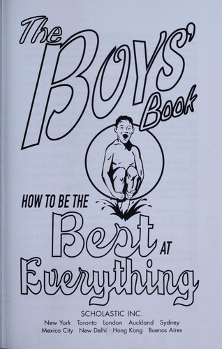 Cover for The boys' book