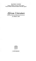 Cover for African literature