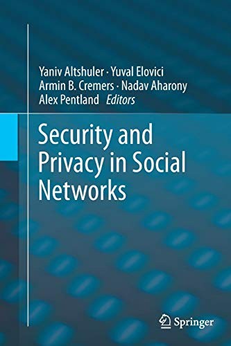 Cover for Security and Privacy in Social Networks