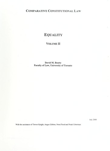 Cover for Comparative constitutional law