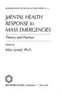 Cover for Mental Health Response to Mass Emergencies