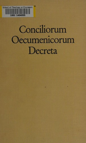 Cover for Conciliorum oecumenicorum decreta