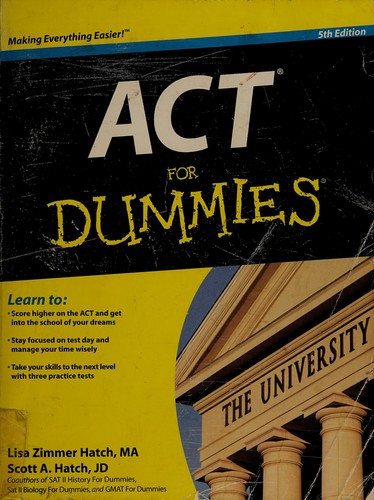 Cover for ACT for dummies