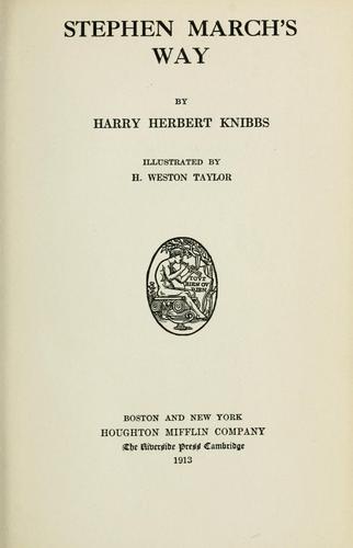 Cover for Stephen March's way