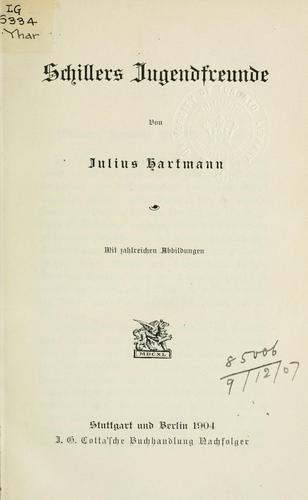 Cover for Schillers Jugendfreunde.