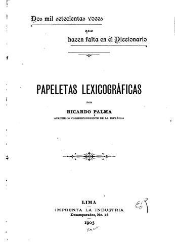 Cover for Dos mil setecientas voces que hacen falta en el Diccionario