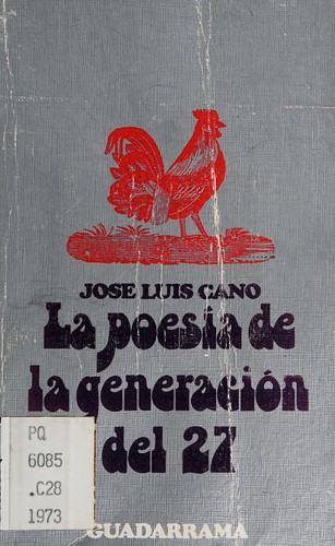 Cover for La poesia de la generacion del 27.