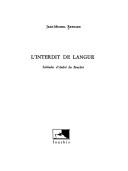 Cover for L' interdit de langue