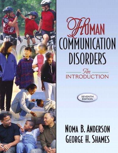 Cover for Human communication disorders