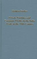 Cover for Private fortunes and company profits in the India trade in the 18th century