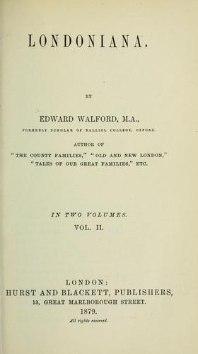 Cover for Londoniana