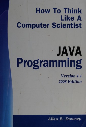 Cover for How to think like a computer scientist