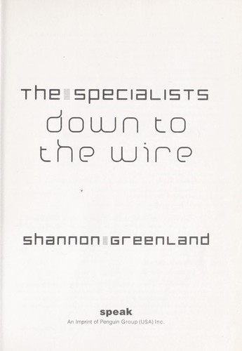 Cover for The specialists